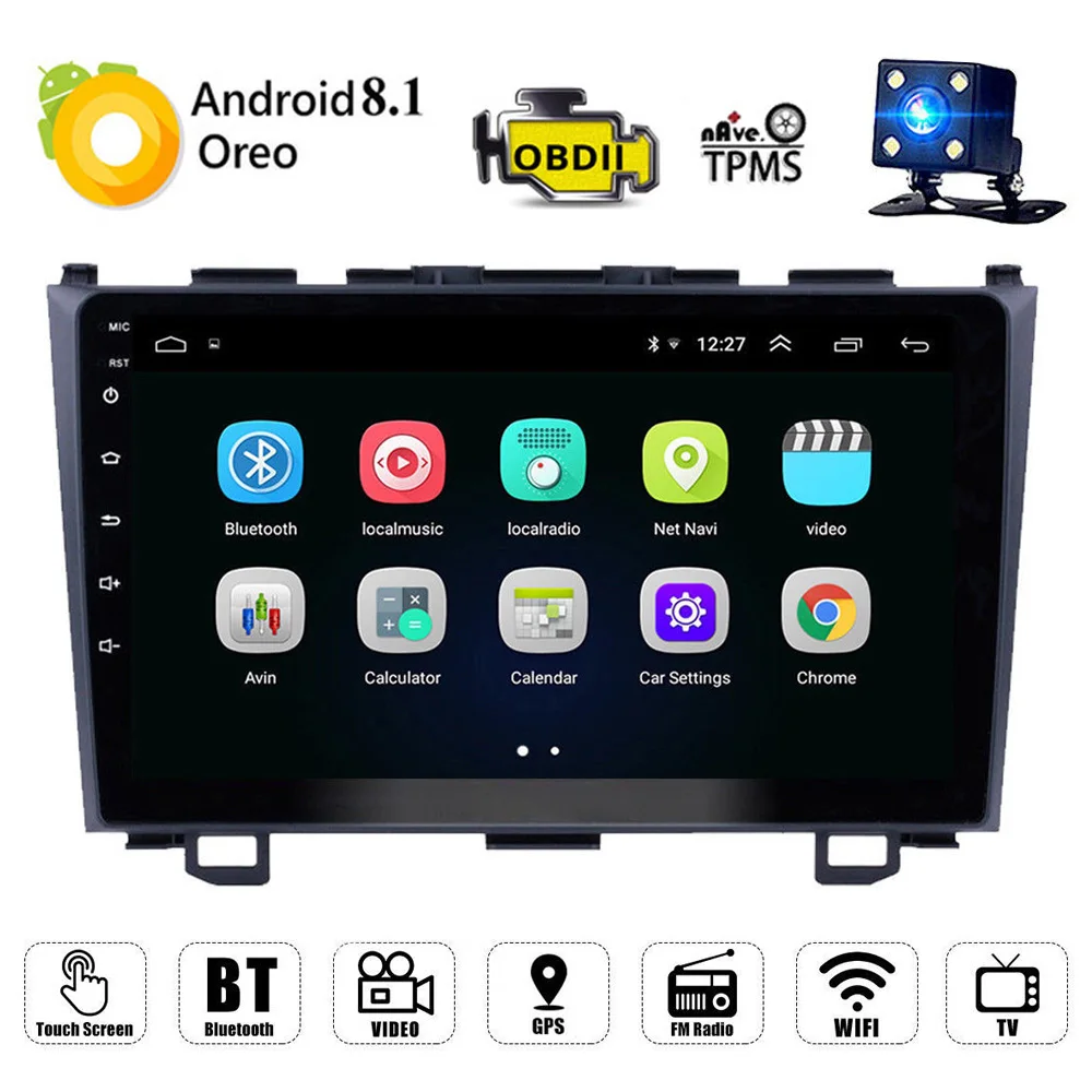 9" Android 8.1 Car Radio Multimedia Player For Honda CRV 2007-2011 2 Din Car GPS Navigation Stereo Wifi Support DAB DVR OBD BT
9" Android 8.1 Car Radio Multimedia Player For Honda CRV 2007-2011 2 Din Car GPS Navigation Stereo Wifi Support DAB DVR OBD BT