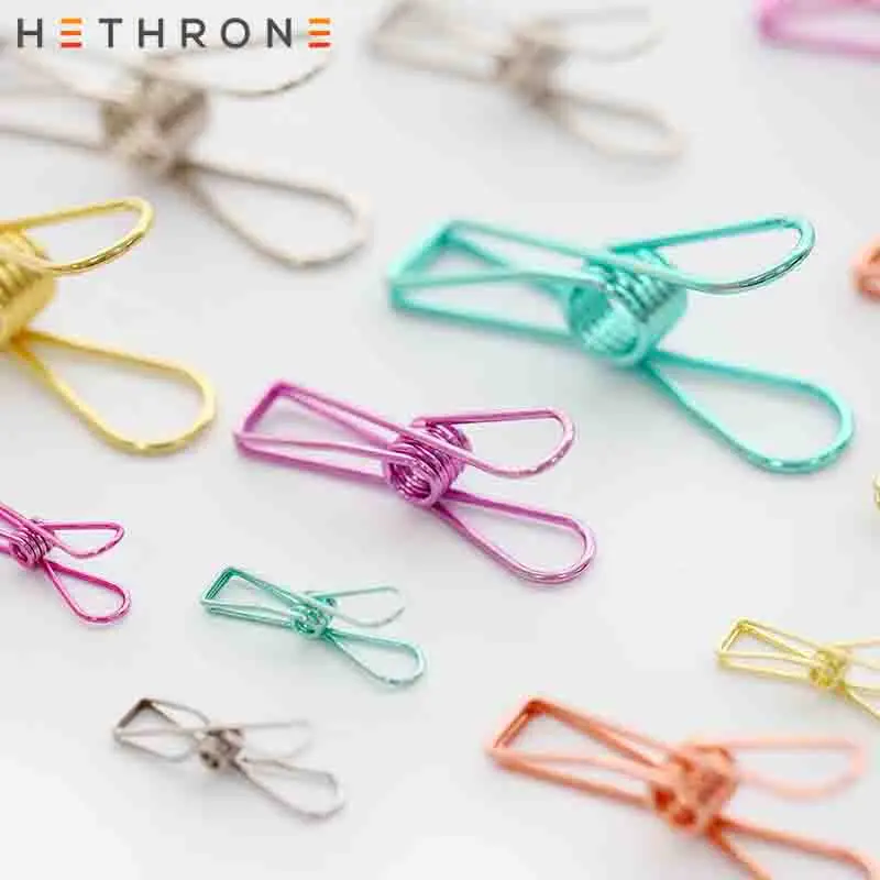 Hethrone Kawaii Colorful Multifunction Metal Paper Clip Binder Clip For Photo Message Ticket File Bookmark Office long Memo Clip
Hethrone Kawaii Colorful Multifunction Metal Paper Clip Binder Clip For Photo Message Ticket File Bookmark Office long Memo Clip
