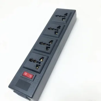 Black 250v 10a 4 jack Multifunction Universal power adaptor outlet PDU strip wiring board extension socket power cord converter
Black 250v 10a 4 jack Multifunction Universal power adaptor outlet PDU strip wiring board extension socket power cord converter