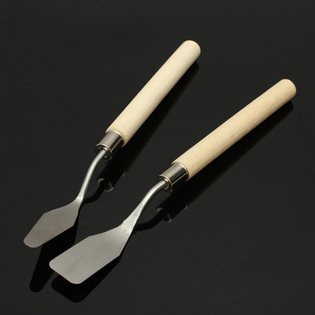 2 PCS Artist Painting Palette Knife Spatula Oil Painting Paint Art Craft Metal Spatula Perfect (Flat+Tip) Math set
2 PCS Artist Painting Palette Knife Spatula Oil Painting Paint Art Craft Metal Spatula Perfect (Flat+Tip) Math set