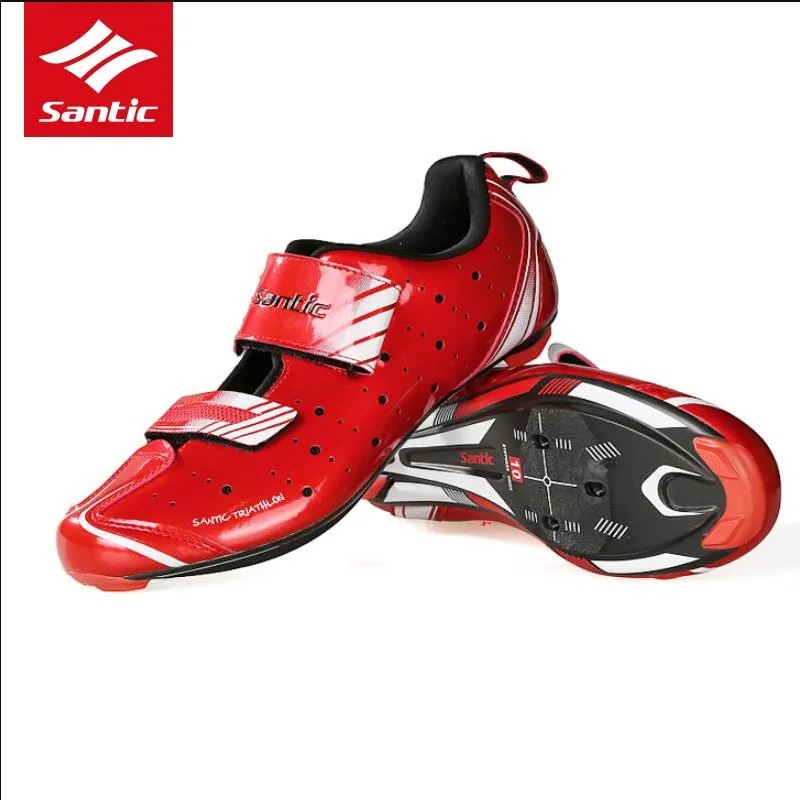 

Santic Road Cycling Shoes Ultralight Carbon Fiber PRO Bike Road Shoes Self-Locking Athletic Bicycle Shoes Sapatilha Ciclismo