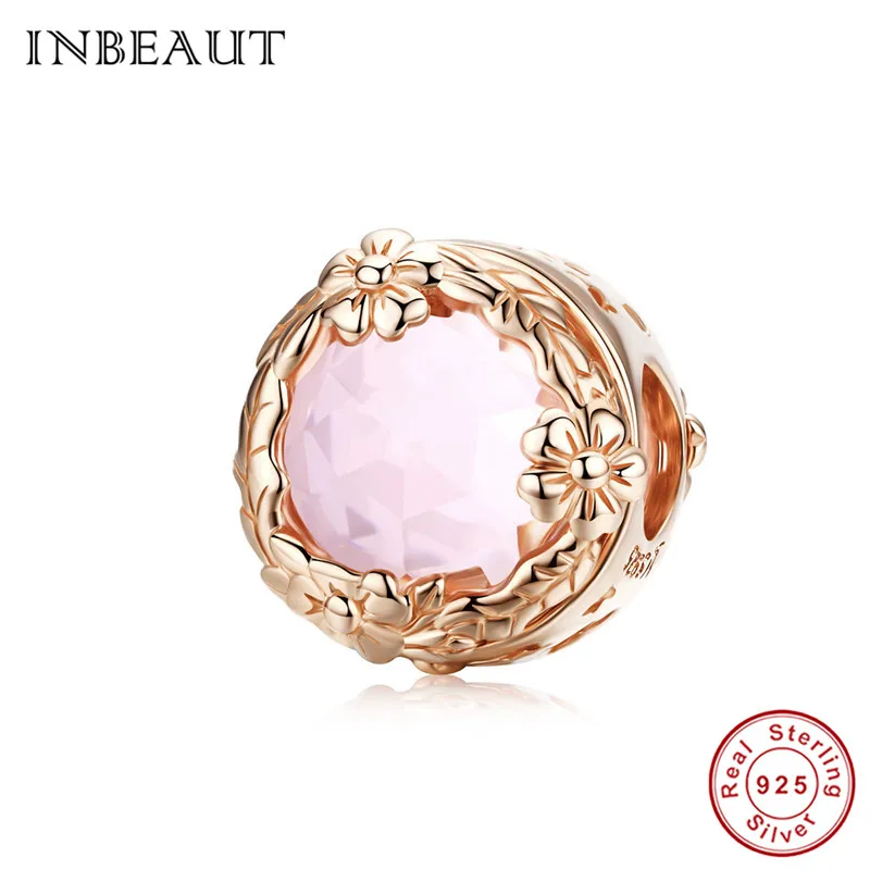 INBEAUT 100% 925 Sterling Silver Pink Zircon Rose Beads fit Pandora Bracelet Rose Gold Autumn Daisy Flower Charms for diy Bangle
INBEAUT 100% 925 Sterling Silver Pink Zircon Rose Beads fit Pandora Bracelet Rose Gold Autumn Daisy Flower Charms for diy Bangle