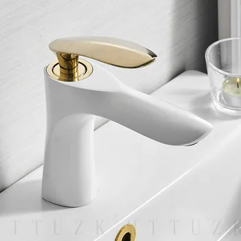 Basin Faucet Elegant Art Bathroom Faucet Hot and Cold Water Basin Mixer Tap Black Gold Brass Toilet Sink Water Crane
Basin Faucet Elegant Art Bathroom Faucet Hot and Cold Water Basin Mixer Tap Black Gold Brass Toilet Sink Water Crane