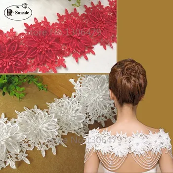 1-2YD Exquisite Water Soluble Lace Embroidery Embroidered Fabric Double Layer Three-dimensional Flowers Applique Laciness RS1053
1-2YD Exquisite Water Soluble Lace Embroidery Embroidered Fabric Double Layer Three-dimensional Flowers Applique Laciness RS1053