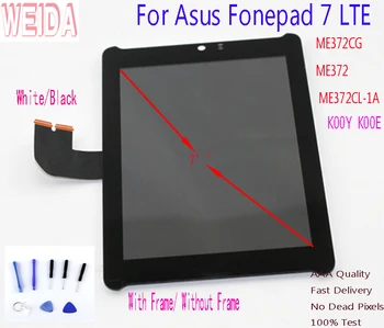 WEIDA 7'' For Asus Fonepad 7 LTE ME372CG ME372 K00E ME372CL-1A K00Y LCD Touch Screen Assembly with Frame with Tool 5470L FPC-1
WEIDA 7'' For Asus Fonepad 7 LTE ME372CG ME372 K00E ME372CL-1A K00Y LCD Touch Screen Assembly with Frame with Tool 5470L FPC-1