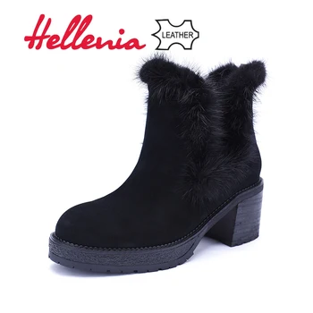 Hellebnia Leather Suede Boots Winter Shoes Women Warm Boot Fashion Ankle Fur Plush Woman shoes High Quality Ladies Footwear
Hellebnia Leather Suede Boots Winter Shoes Women Warm Boot Fashion Ankle Fur Plush Woman shoes High Quality Ladies Footwear