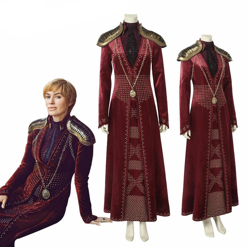 Cersei Lannister cosplay costume Halloween costume Cosplay Outfit Game Of Thrones Season 8 Queen Red Long Dress Suit 
Cersei Lannister cosplay costume Halloween costume Cosplay Outfit Game Of Thrones Season 8 Queen Red Long Dress Suit