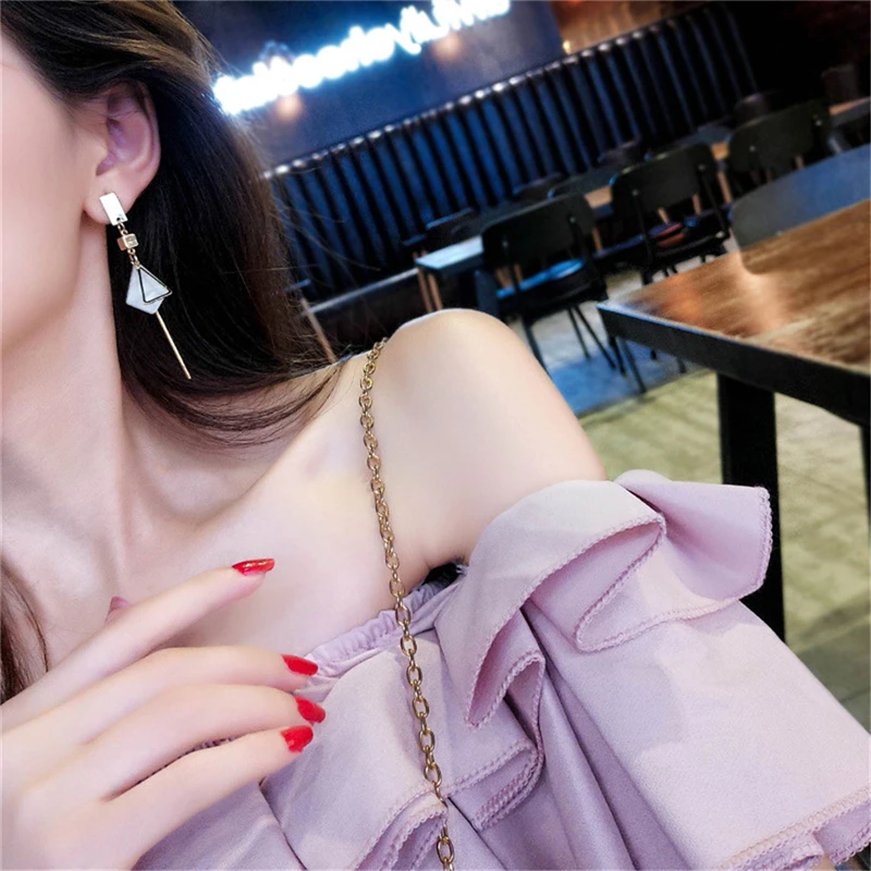 Simple Personality Geometry Pendant Earrings For Woman Jewelry Birthday Party Gifts | Украшения и аксессуары