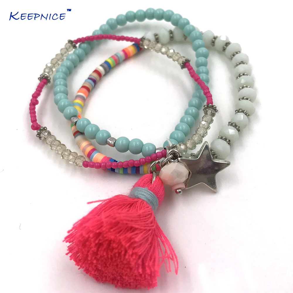 2017 New Bohemia Boho beaded bracelet pink tassel charms bracelet multi layers colorful Seed beaded chain Bracelets for women
2017 New Bohemia Boho beaded bracelet pink tassel charms bracelet multi layers colorful Seed beaded chain Bracelets for women
