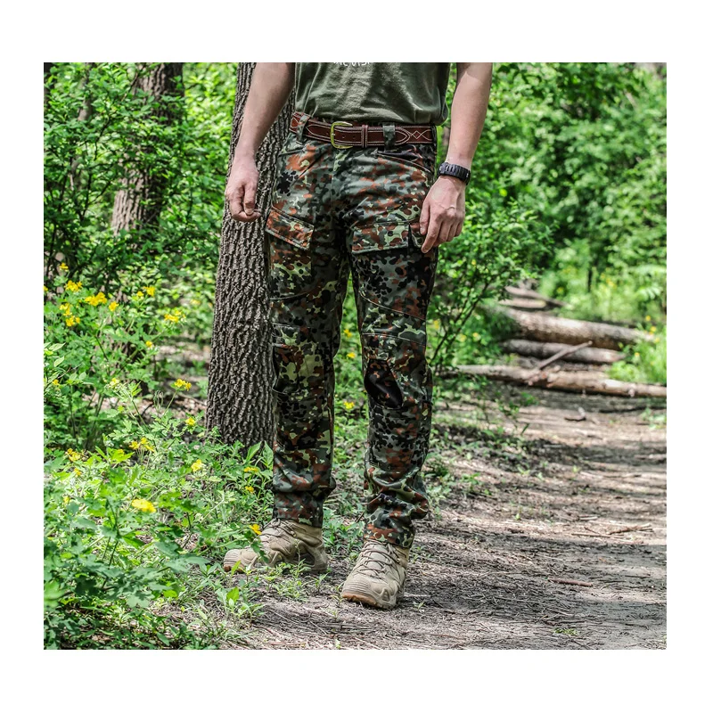 FKT E-ONE tactical pants 50% cotton 50% polyster tactical pants Flecktarn cargo pants
FKT E-ONE tactical pants 50% cotton 50% polyster tactical pants Flecktarn cargo pants