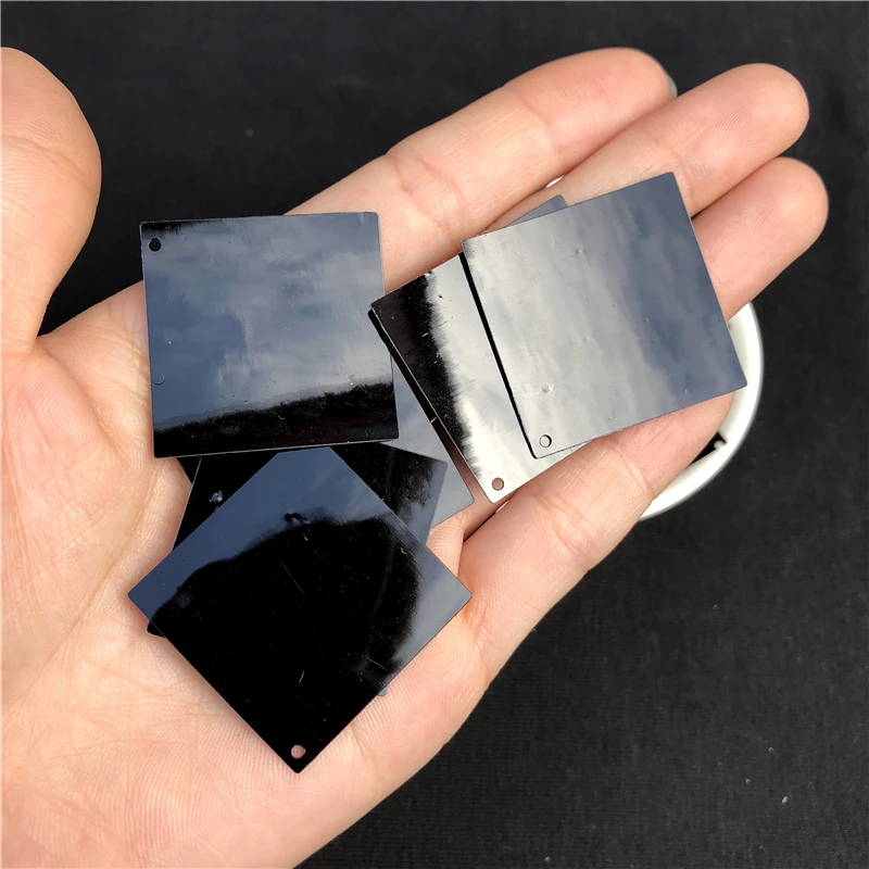 Black 100pcs/Lot 30mm Large Square Sequins Paillettes Flat PVC loose sequin for Women Garments Sewing Accessories with 1 hole
Black 100pcs/Lot 30mm Large Square Sequins Paillettes Flat PVC loose sequin for Women Garments Sewing Accessories with 1 hole