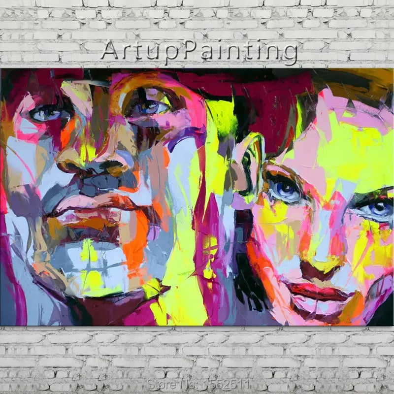 Palette knife portrait Face Oil painting Character figure canva Hand painted Francoise Nielly wall Art picture 06-10-14
Palette knife portrait Face Oil painting Character figure canva Hand painted Francoise Nielly wall Art picture 06-10-14