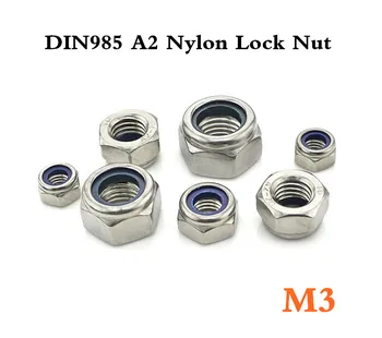 100pcs/lot DIN985 M3 Stainless Steel A2 Nylon Lock Nut
100pcs/lot DIN985 M3 Stainless Steel A2 Nylon Lock Nut