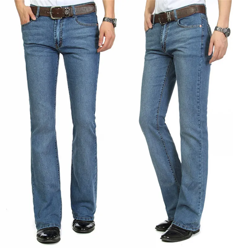 2018 Autumn and Winter jeans in the waist Elastic Flared pants Men's Micro-la pants Slim Men's Casual jeans More size 26-38 40
2018 Autumn and Winter jeans in the waist Elastic Flared pants Men's Micro-la pants Slim Men's Casual jeans More size 26-38 40
