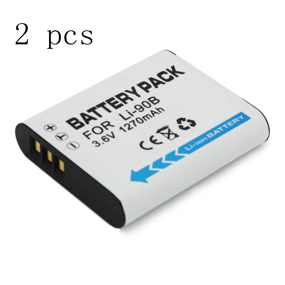 2 Pieces 1270mAh Li-90B Li 90B Camera Battery For Olympus Tough TG-1 iHS TG-2 TG-3
2 Pieces 1270mAh Li-90B Li 90B Camera Battery For Olympus Tough TG-1 iHS TG-2 TG-3