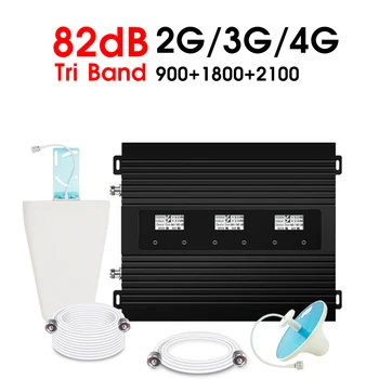 ATNJ 2G 3G 4G Tri-Band Signal Repeater GSM 900 LTE 1800 WCDMA 2100 MHz Cellphone Signal Booster 82dB Gain Amplifier LCD Dispaly
ATNJ 2G 3G 4G Tri-Band Signal Repeater GSM 900 LTE 1800 WCDMA 2100 MHz Cellphone Signal Booster 82dB Gain Amplifier LCD Dispaly