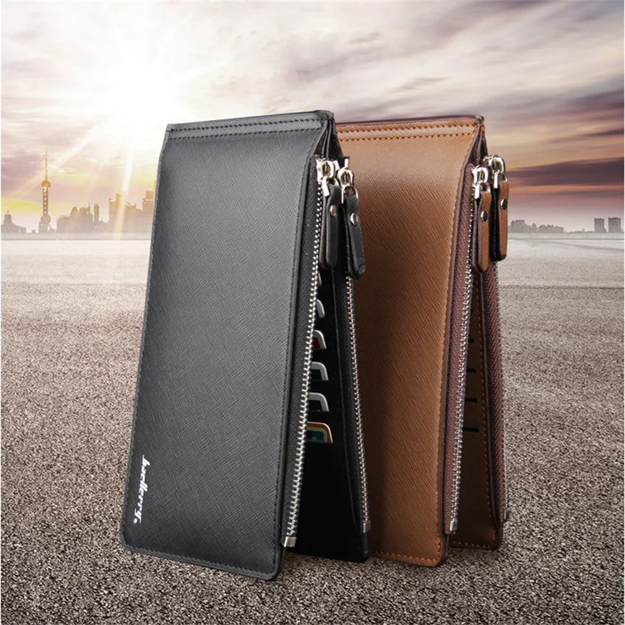 Men's Business Style Leather Card Holder Billfold Purse Long Wallet Purse Male Original Leather Billetera para hombres billetera
Men's Business Style Leather Card Holder Billfold Purse Long Wallet Purse Male Original Leather Billetera para hombres billetera