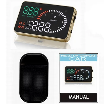 3 inch Smart X6 OBD2 Golden design car head up display HD Universal Fuel consumption Overspeed Alarm Voltage ometer HUD Display
3 inch Smart X6 OBD2 Golden design car head up display HD Universal Fuel consumption Overspeed Alarm Voltage ometer HUD Display
