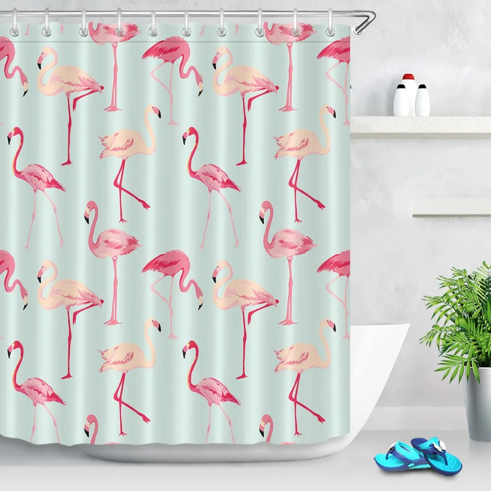 LB Red Pink Flamingo Modern Shower Curtain Waterproof Polyester Fabric Bathroom Curtains For Home Decor Free 12 Hooks
LB Red Pink Flamingo Modern Shower Curtain Waterproof Polyester Fabric Bathroom Curtains For Home Decor Free 12 Hooks