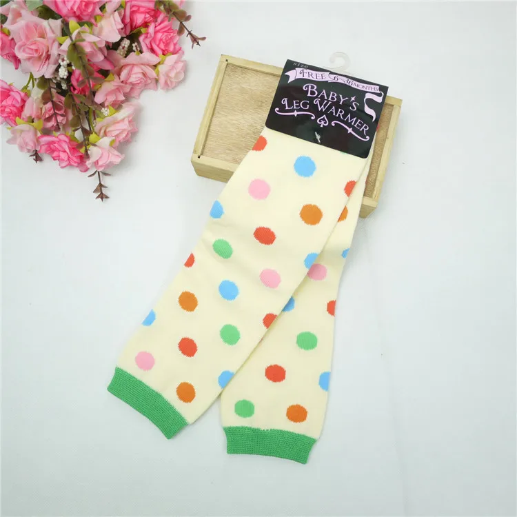 

3Pairs/lot Baby colorful polka dot Leg Warmers Infant /adult cute arm warmer Kids cotton Leggings