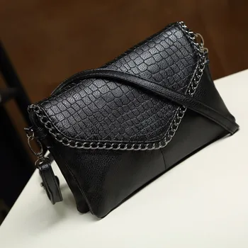 Ladies Bags Fashion Black Wild Crocodile Pattern Clutch Shoulder Messenger taschen women bolsa masculina sac femme bolso mujer
Ladies Bags Fashion Black Wild Crocodile Pattern Clutch Shoulder Messenger taschen women bolsa masculina sac femme bolso mujer