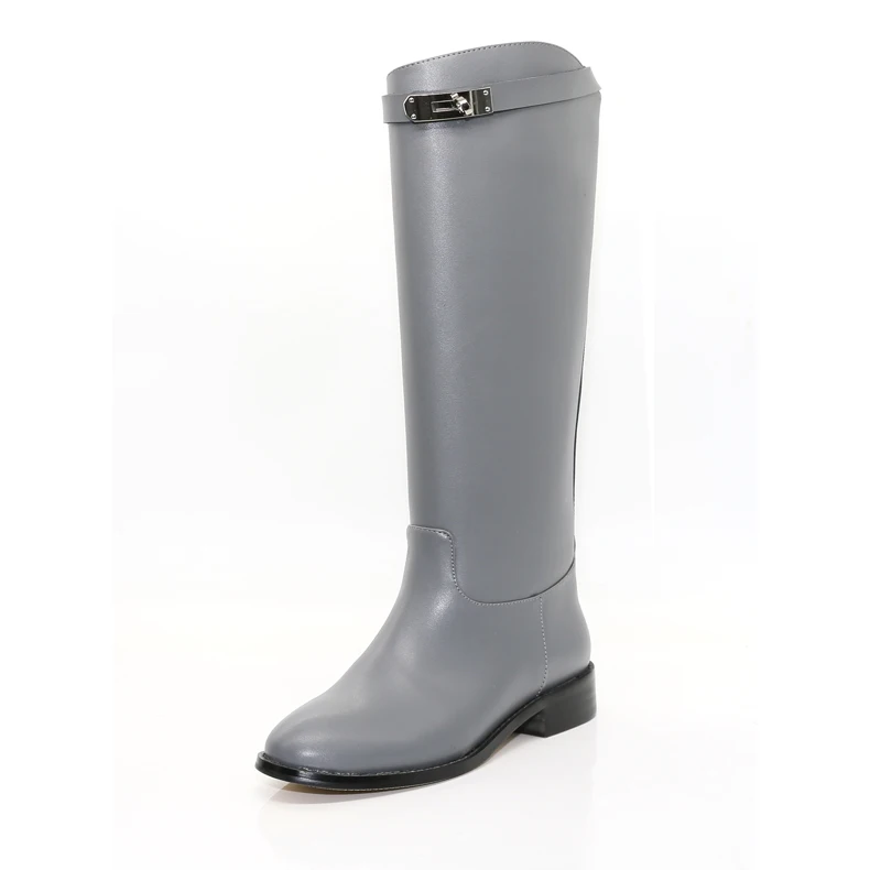 newest autumn winter boots women Knight boots metal decor flats knee high boots women red brown leather shoes ladies riding boot
newest autumn winter boots women Knight boots metal decor flats knee high boots women red brown leather shoes ladies riding boot