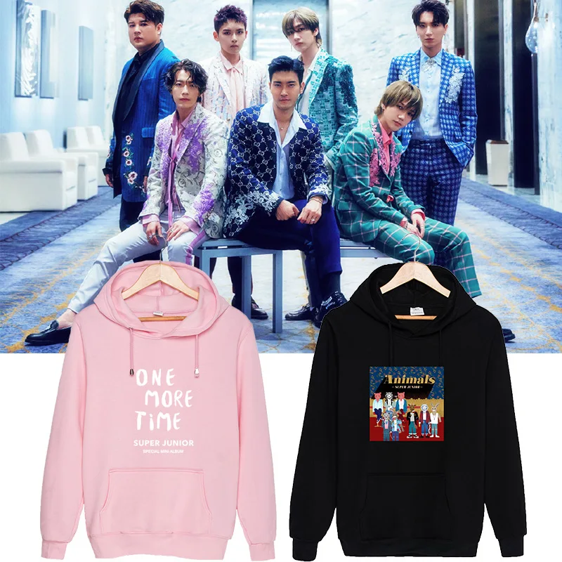KPOP Super Junior SJ SuJu SuJr Album One More Time Hip Hop Hooded Sweatshirt Long Sleeve Tops K-POP Pullovers Hoodies PT950
KPOP Super Junior SJ SuJu SuJr Album One More Time Hip Hop Hooded Sweatshirt Long Sleeve Tops K-POP Pullovers Hoodies PT950