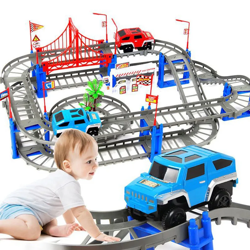 NEW 2in1 Magical Railway Flexible Track Car Set Lighting Racing Car Glow in Dark Track Toys Vehicle Model Train Gift for Boy Kid
NEW 2in1 Magical Railway Flexible Track Car Set Lighting Racing Car Glow in Dark Track Toys Vehicle Model Train Gift for Boy Kid