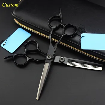 Custom japan 440c 6 inch black Big Circles hair scissors set cutting makas barber haircut thinning shears hairdressing scissors
Custom japan 440c 6 inch black Big Circles hair scissors set cutting makas barber haircut thinning shears hairdressing scissors