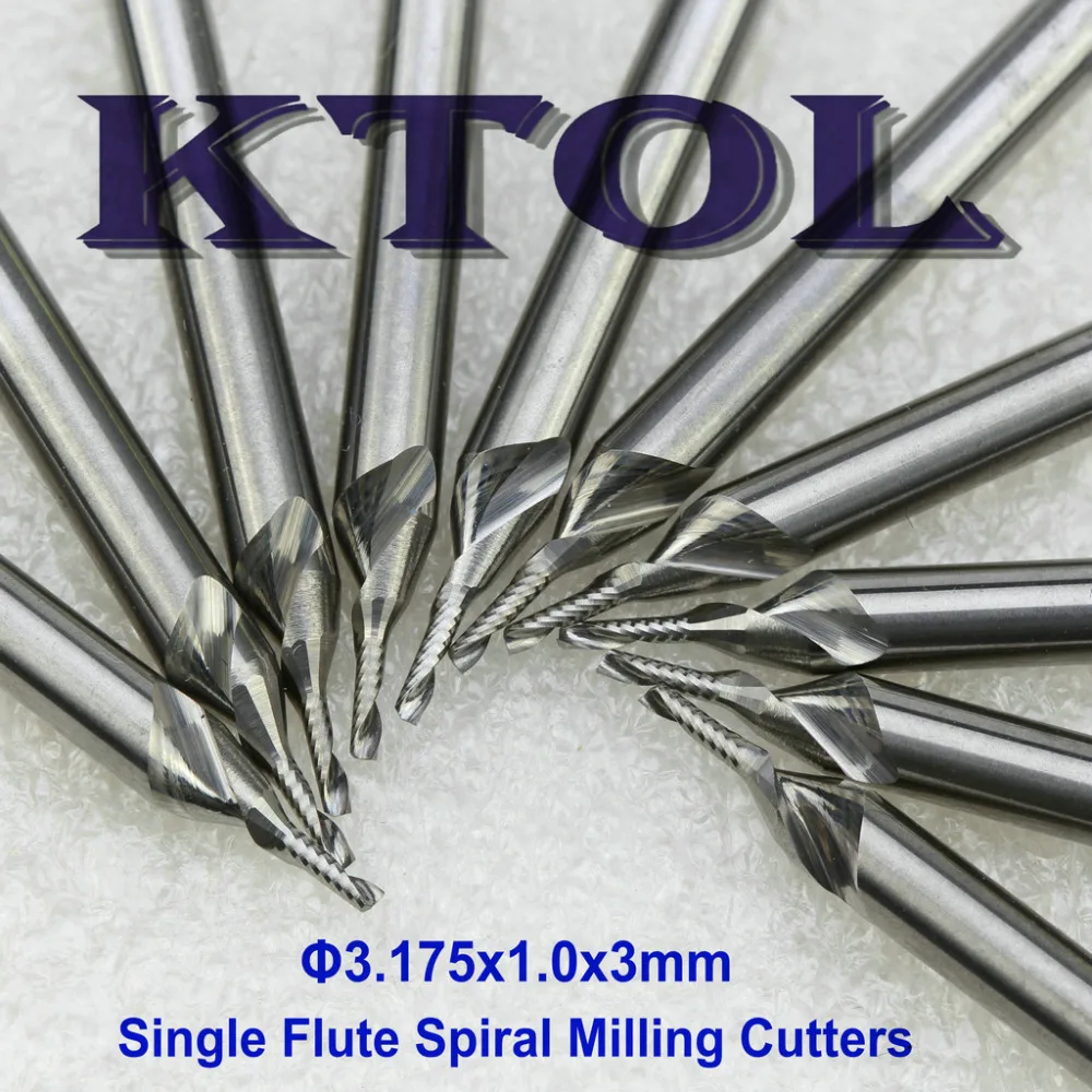 3.175*1.0*3MM Micro Tungsten Carbide Single Flute Spiral Bits End Mill Tool/ Precision Engraving Milling Cutter CNC Router Tool
3.175*1.0*3MM Micro Tungsten Carbide Single Flute Spiral Bits End Mill Tool/ Precision Engraving Milling Cutter CNC Router Tool