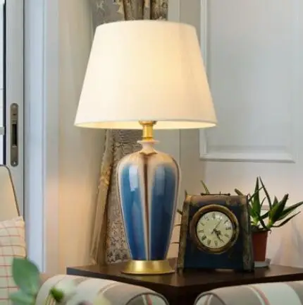 American simple Table Lamps crack ceramic with copper to warm the bedroom bedside lamp model green lamp European style LU729329
American simple Table Lamps crack ceramic with copper to warm the bedroom bedside lamp model green lamp European style LU729329