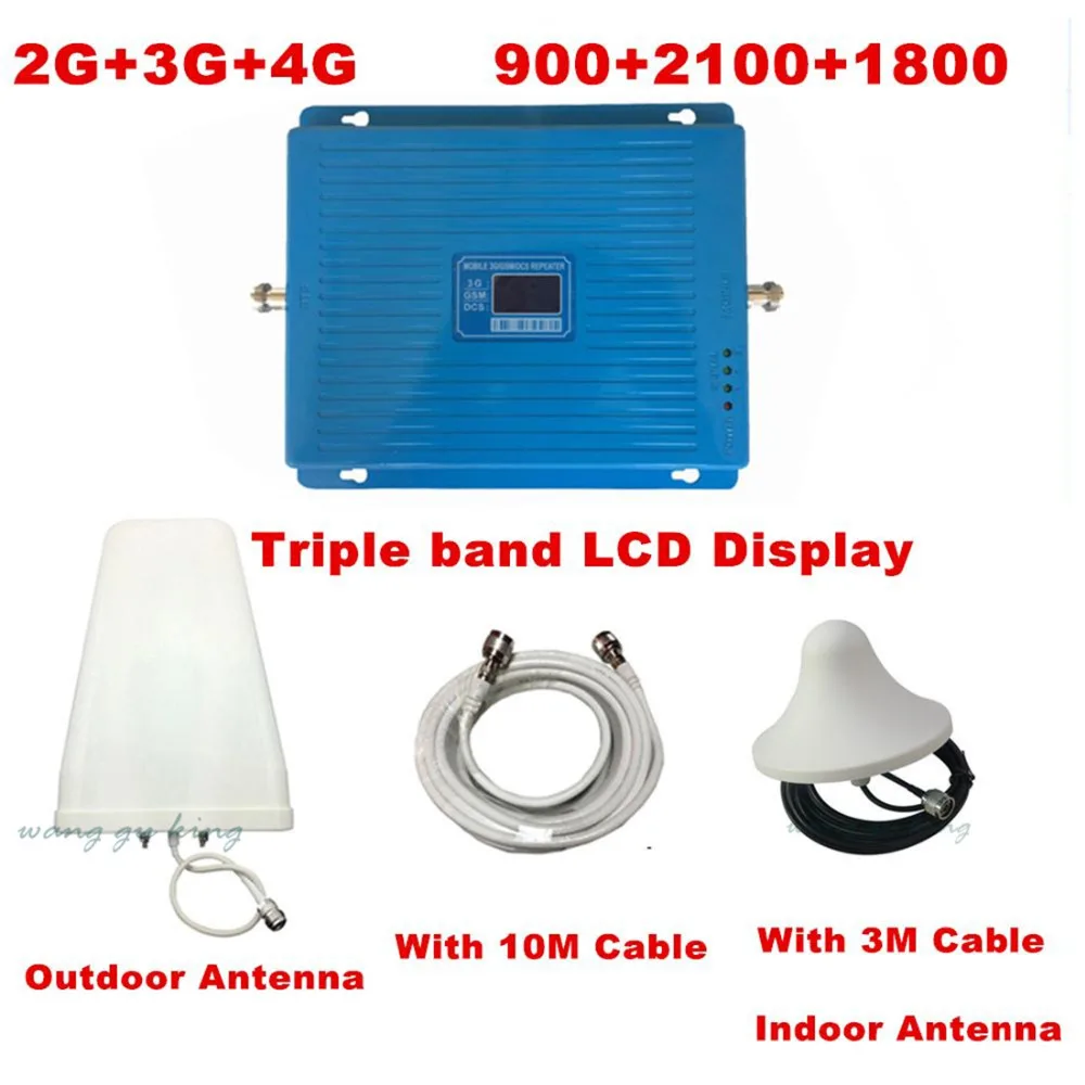 HOT GSM 900 1800 WCDMA 2100 Tri-Band Booster 2G 3G 4G LTE 1800 65dB Mobile Phone Signal Amplifier Cell Phone Repeater for Europe
HOT GSM 900 1800 WCDMA 2100 Tri-Band Booster 2G 3G 4G LTE 1800 65dB Mobile Phone Signal Amplifier Cell Phone Repeater for Europe