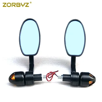 ZORBYZ 22mm Retro Black Handle Bar End Rearview Side Mirrors LED Turn Signal Strobe Side Marker Light For Harley Suzuki
ZORBYZ 22mm Retro Black Handle Bar End Rearview Side Mirrors LED Turn Signal Strobe Side Marker Light For Harley Suzuki