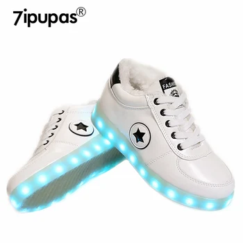 7ipupas Winter Warm led shoes Cotton Plush Luminous shoes Russia christmas Unisex 11 colors led light Glowing Sneakers
7ipupas Winter Warm led shoes Cotton Plush Luminous shoes Russia christmas Unisex 11 colors led light Glowing Sneakers