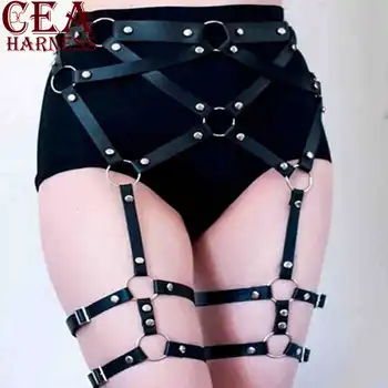 CEA.HARNESS Creative Women Faux Leather Lingerie Belts Garters Stockings Female Erotic Body Bondage Long Leg Suspenders Harness
CEA.HARNESS Creative Women Faux Leather Lingerie Belts Garters Stockings Female Erotic Body Bondage Long Leg Suspenders Harness