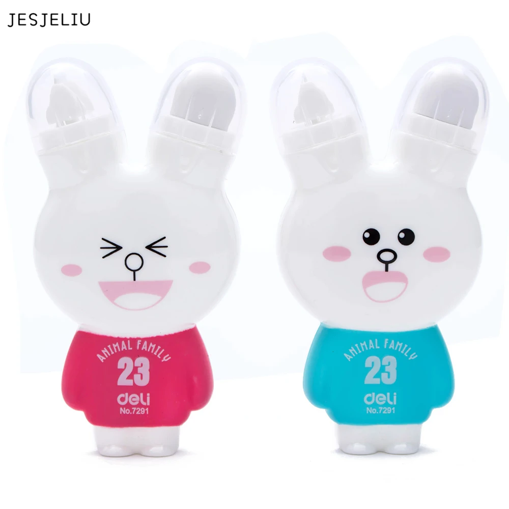 Kawaii Stationery Correction Tape Cartoon Rabbit Correction Tape Fix with double eraser Office School Supplies Correction Fluid
Kawaii Stationery Correction Tape Cartoon Rabbit Correction Tape Fix with double eraser Office School Supplies Correction Fluid