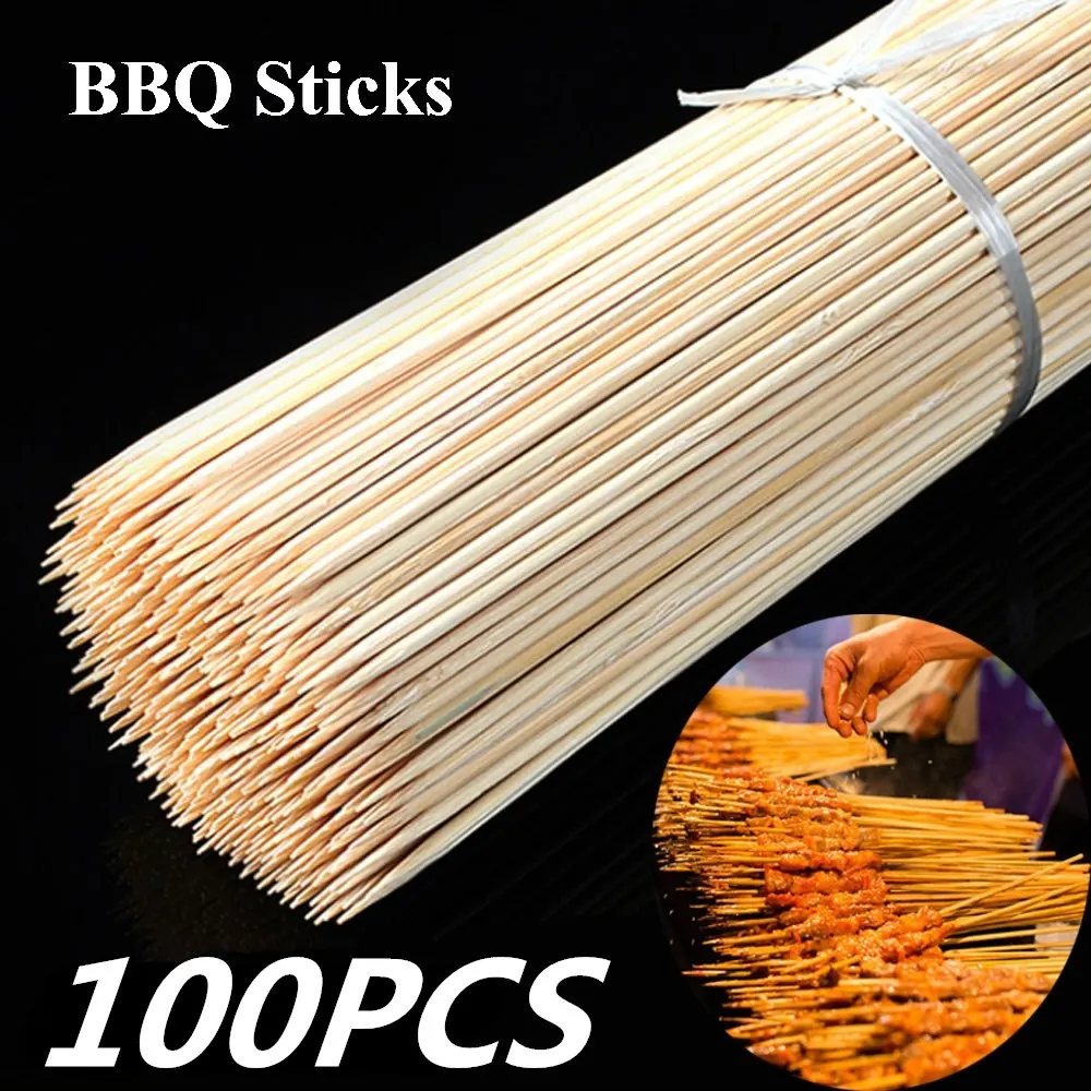 100PCS Disposable Wooden Grill Grilling Bbq Tools Outdoor Cooking BBQ Sticks Bamboo Skewers Barbecue Tools Fruit Sticks
100PCS Disposable Wooden Grill Grilling Bbq Tools Outdoor Cooking BBQ Sticks Bamboo Skewers Barbecue Tools Fruit Sticks