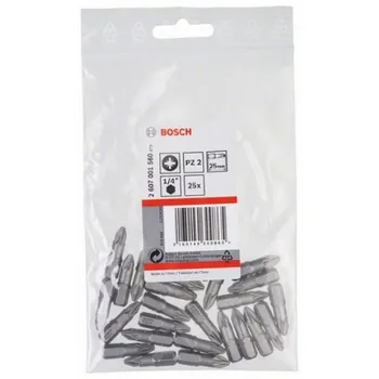 BOSCH 2607001560 Tip screw driver Pz2 Extradura C 25mm 25uds