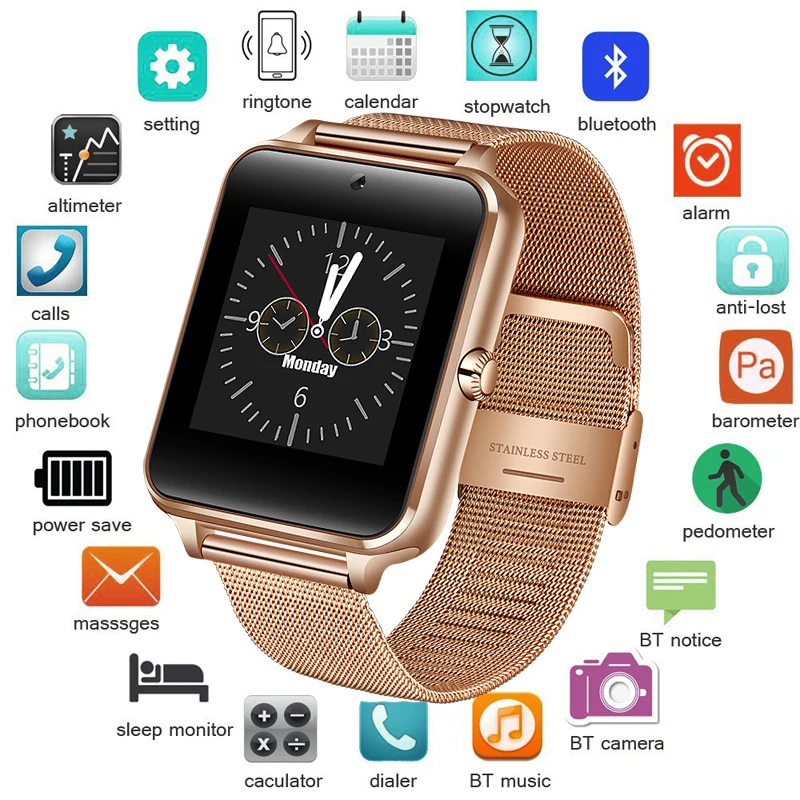 BANGWEI Men Smart Watch Bluetooth Sport Activity Tracker SmartWatch Support SIM TF Box Camera for Android Smart Watch + Box
BANGWEI Men Smart Watch Bluetooth Sport Activity Tracker SmartWatch Support SIM TF Box Camera for Android Smart Watch + Box