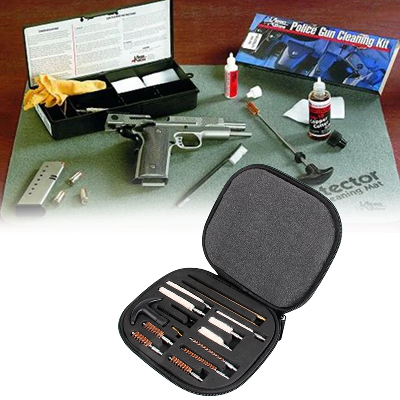 16 pcs Hunting Cleaning Kit Pistol Tool with Compact Case for Airsoft Handguan .22 357 9mm 38 40 45 Barrel Brushes Tools 37-0065
16 pcs Hunting Cleaning Kit Pistol Tool with Compact Case for Airsoft Handguan .22 357 9mm 38 40 45 Barrel Brushes Tools 37-0065