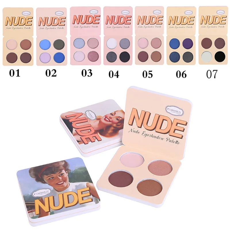 Brand Makeup Matte Eye Shadow Palette 4 Color The Nude Balm Minerals Powder Pigments Cosmetics Glitter Eyeshadow Make Up Palette
Brand Makeup Matte Eye Shadow Palette 4 Color The Nude Balm Minerals Powder Pigments Cosmetics Glitter Eyeshadow Make Up Palette