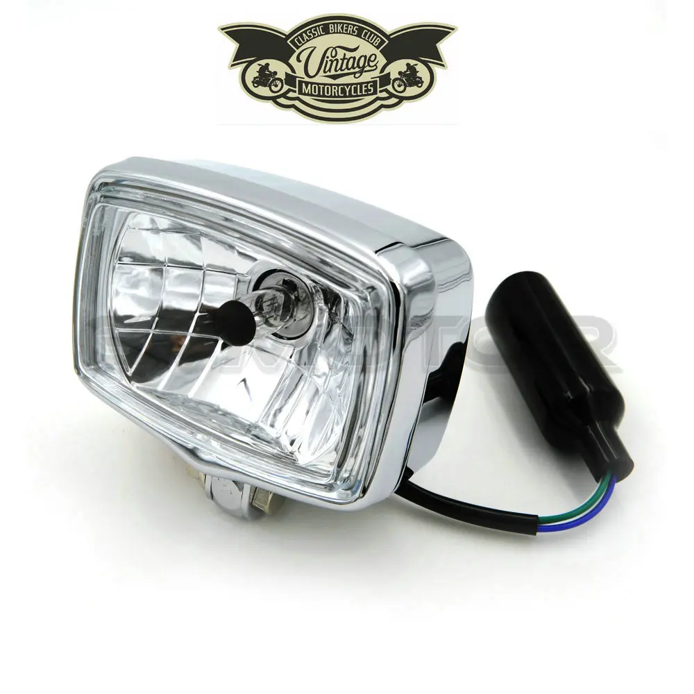 Chorme H4 DEUS Cafe Racer Vintage Motorcycle Square Head light Decorative Lights Lighting for YAMAHA HONDA HARLEY Free Shipping
Chorme H4 DEUS Cafe Racer Vintage Motorcycle Square Head light Decorative Lights Lighting for YAMAHA HONDA HARLEY Free Shipping
