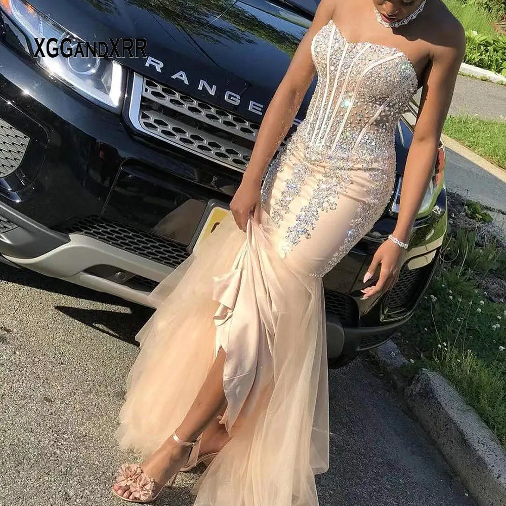 New Arrival Mermaid Graduation Dress 2019 Sweetheart Off Shoulder Sexy Backless Long Prom Dress Tulle Luxury Beading Party Gown
New Arrival Mermaid Graduation Dress 2019 Sweetheart Off Shoulder Sexy Backless Long Prom Dress Tulle Luxury Beading Party Gown