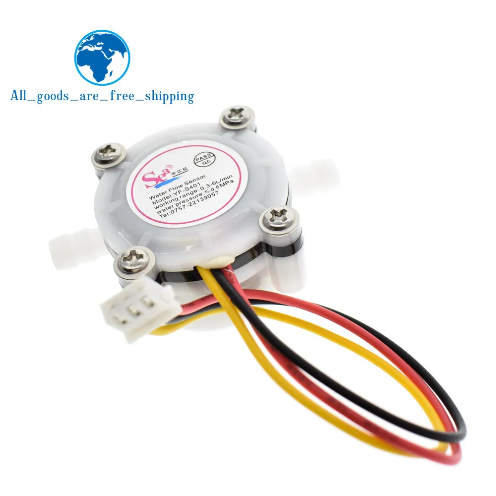 TZT New Hot Water Coffee Flow Sensor Switch Meter Flowmeter Counter 0.3-6L/min YF-S401
TZT New Hot Water Coffee Flow Sensor Switch Meter Flowmeter Counter 0.3-6L/min YF-S401
