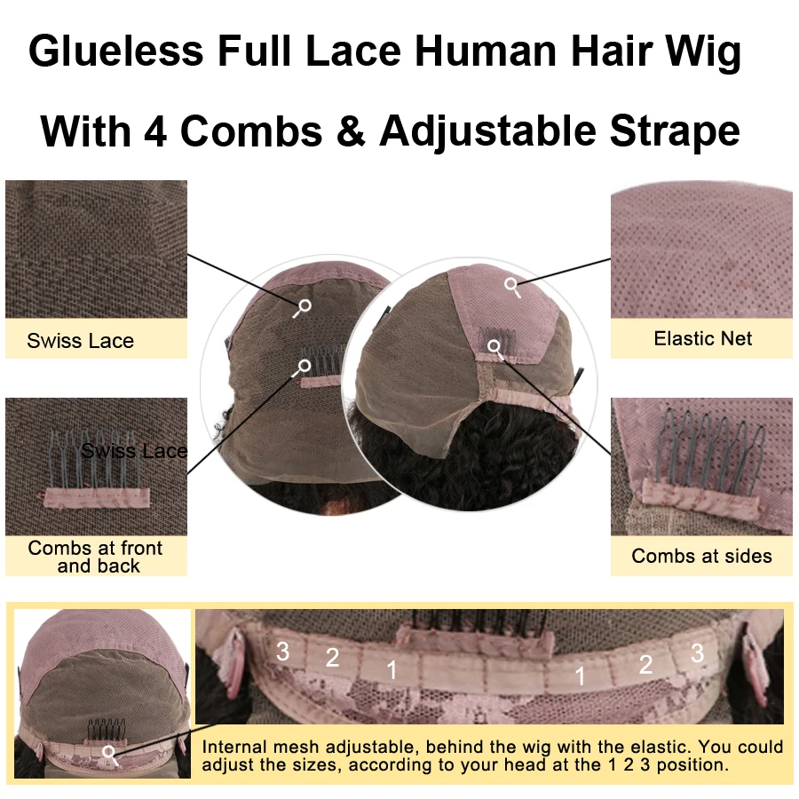 brazilian glueless full lace wigs