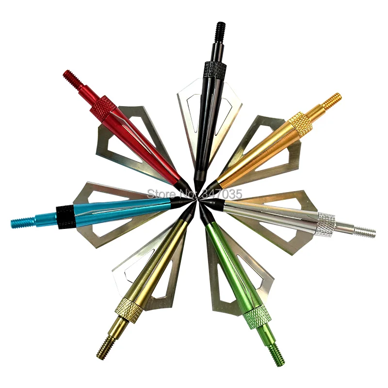 7 Colors 12 pcs 125 Grain broadhead point tip arrow head for arrow hunting Beast archery bow
7 Colors 12 pcs 125 Grain broadhead point tip arrow head for arrow hunting Beast archery bow