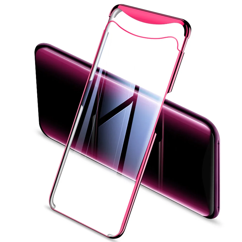 Plating Phone Case For Oppo Find X Case Transparent Anti-shock Hard PC Clear Thin Back Cover for Oppo Find X
Plating Phone Case For Oppo Find X Case Transparent Anti-shock Hard PC Clear Thin Back Cover for Oppo Find X