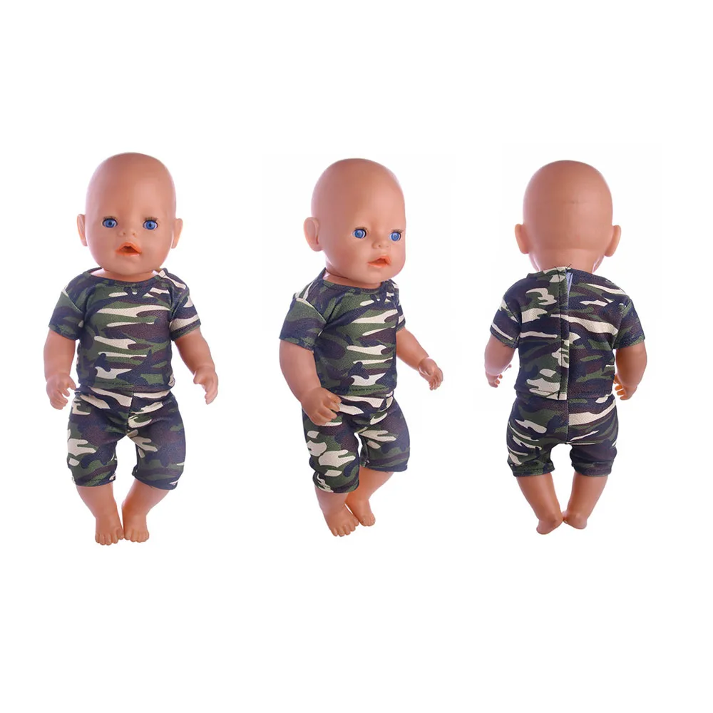 Luckydoll Camouflage Sportswear Doll Clothes Accessories for 43cm Baby Doll Accessories Toys Children's Best Christmas Gifts
Luckydoll Camouflage Sportswear Doll Clothes Accessories for 43cm Baby Doll Accessories Toys Children's Best Christmas Gifts