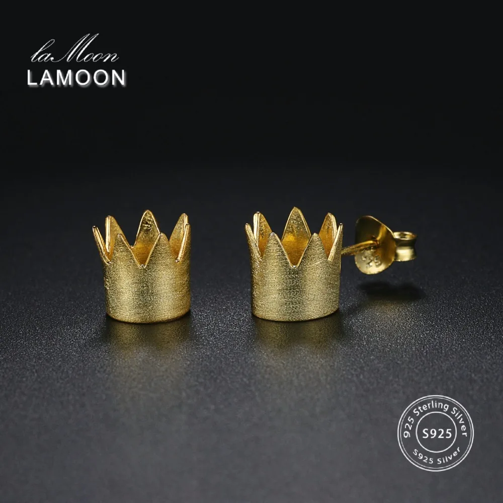 LAMOON 2018 New Crown Shaped 100% Real 925-Sterling-Silver Stud Earrings S925 Fine Jewelry For Women Girl Gift LMEY026
LAMOON 2018 New Crown Shaped 100% Real 925-Sterling-Silver Stud Earrings S925 Fine Jewelry For Women Girl Gift LMEY026