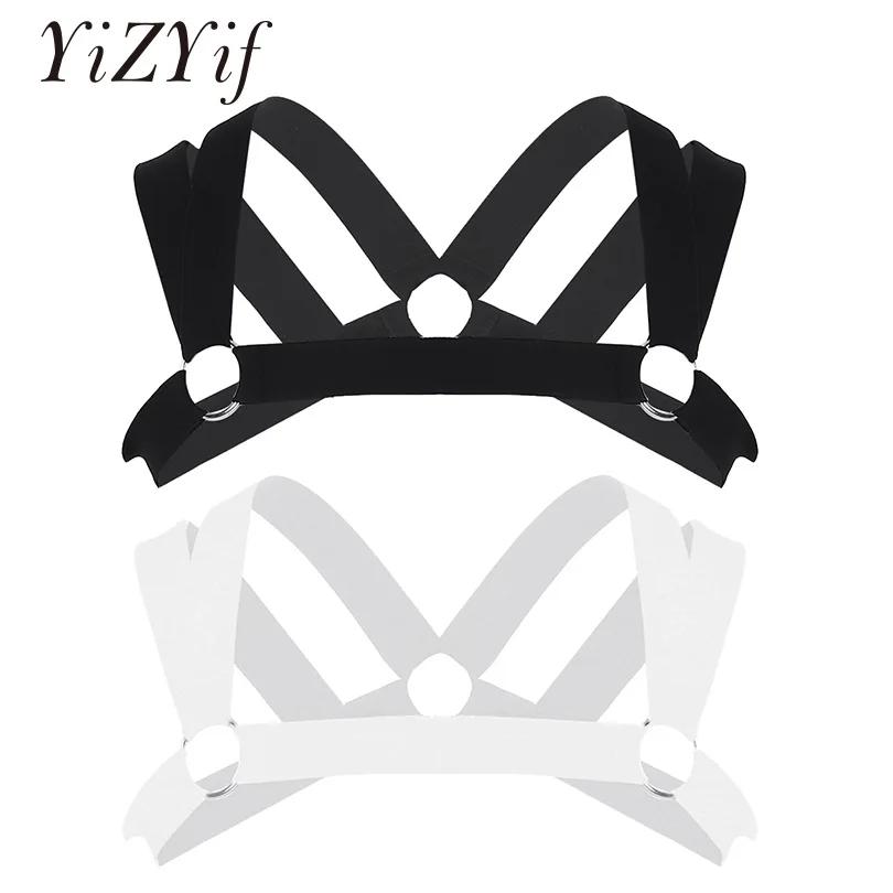 YiZYiF harness men fetish zentai Double Shoulder Straps Elastic Chest Muscle Harness Belt Fancy Club Party arneses Gay Costume
YiZYiF harness men fetish zentai Double Shoulder Straps Elastic Chest Muscle Harness Belt Fancy Club Party arneses Gay Costume